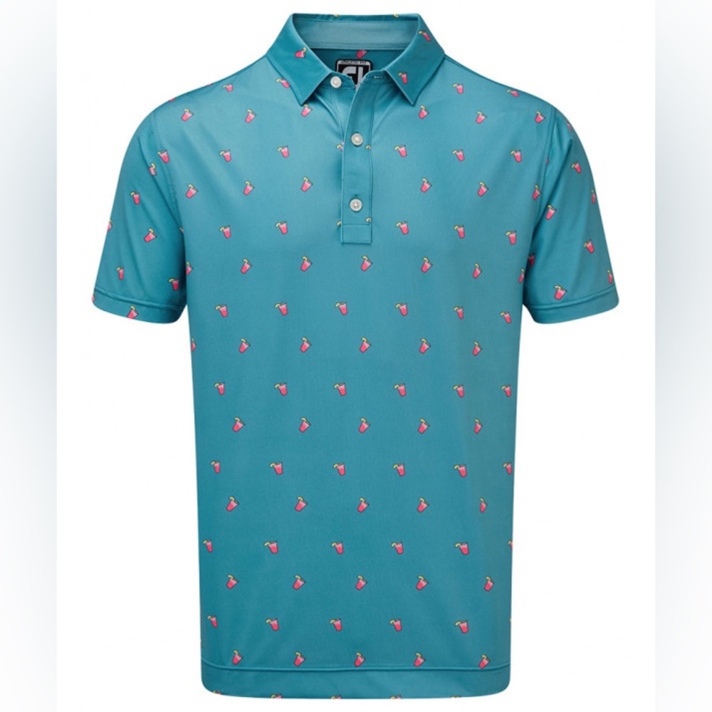 Men’s Footjoy Golf Shirt Cocktail Print